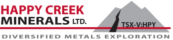 Happy Creek Doubles Gus Copper Target to 4.5 Square Kilometres, Identifies New Palladium Potential and Expands Silverboss Property Through Staking