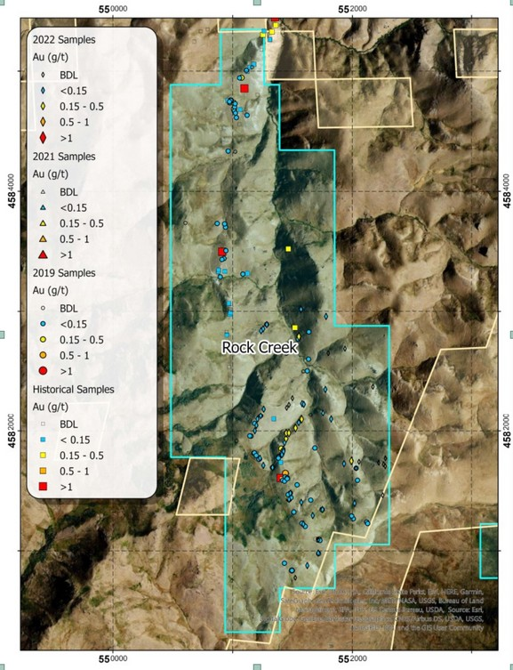 Crestview Exploration Announces Latest Results of Ongoing Mapping and Sampling Efforts at the Rock Creek Gold Project in Elko County, Nevada